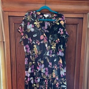 Ava & Viv Floral Plus Maxi Dress 2x